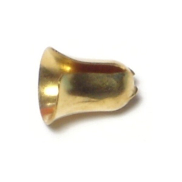 Brass Ball Chain Bell Ends 30PK